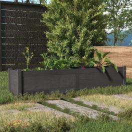 Raised bed grey solid pinewood medium durable garden planters
