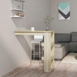 Wall bar table sonoma oak engineered wood