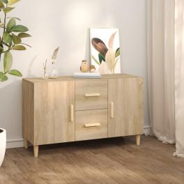 Sideboard sonoma oak engineered wood 39.4x14.2x23.6 in sideboard