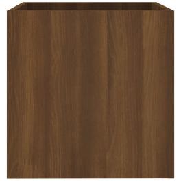 Planter box brown oak engineered wood medium decorative inlays