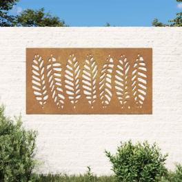 Garden wall decoration rusty brown corten steel large durable