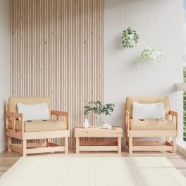 Garden chair natural wood solid pine wood standard modular