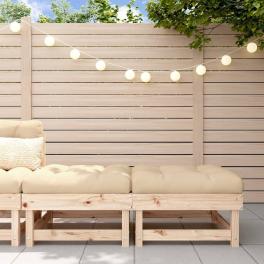 Garden footstool beige