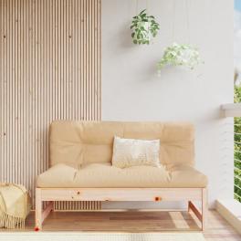 Middle sofa natural wood, beige
