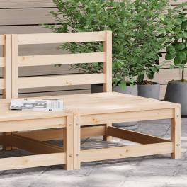 Garden sofa natural pine solid pine wood single unit modular