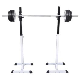 Squat barbell rack set