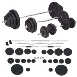 Barbell and dumbbell set 264.6 lb