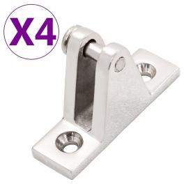 Boat deck hinges for bimini top 4 pcs stainless steel
