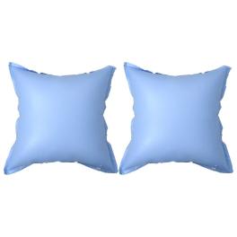 Pool pillow set of 2 blue pvc 43.3 in x 43.3 in
