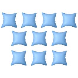 Pool pillow set of 10 blue pvc large durable pool pillow