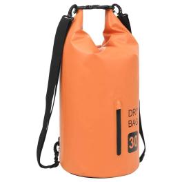 Dry bag with zipper orange 7.9 gal pvc