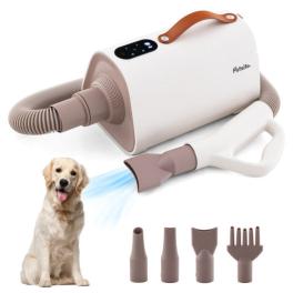 Dog cat hair blower with negative ion function and adjustable temperature