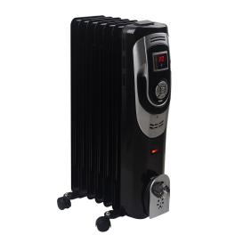 Optimus digital 7 fins oil filled radiator heater with timer