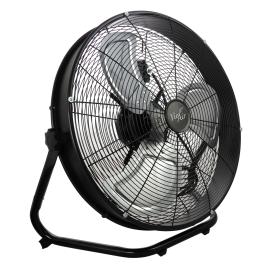 Vie air 20 inch 3 speed motor metal floor drum fan in black