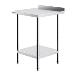 Vevor 24 x 24 x 36 inch stainless steel work table, commercial food prep worktable heavy duty prep worktable, metal work table with adjustable height for restaurant, home and hotel