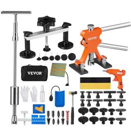 Vevor 69 pcs dent repair kit, auto car body paintless dent removal tool kit, golden lifter, bridge puller, slide hammer tool kit for automobile body, washing machine, refrigerator