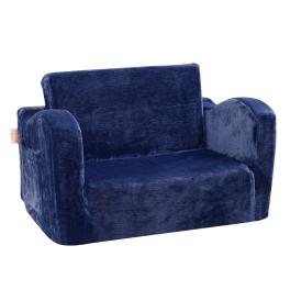 Vevor kids couch, 2-in-1 toddler chairs comfy, toddler couch sofa bed fold out, convertible sofa to lounger, kids chair seat playroom furniture for kids girls & boys, blue