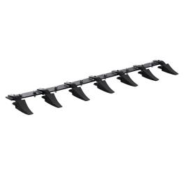 Vevor bucket tooth bar, 60'', heavy duty tractor bucket 7 teeth bar for loader tractor skidsteer, 4560 lbs load-bearing capacity bolt on design, for efficient soil excavation and bucket protection