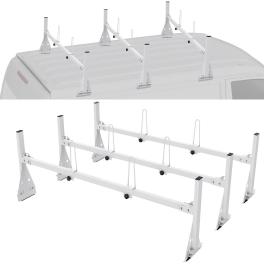 Vevor trailer ladder rack van roof ladder rack 600 lbs 56.7-63 inch adjustable