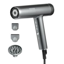 Vevor professional hair dryer, 3.0 million negative ions blow dryer, 98,000rpm high-speed brushless motor, 3 temp & 3 speeds, lightweight salon hair blow dryers with nozzles & diffuser for home travel