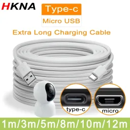 Color: black, cable length: 10m - 5m/8m/10m/12mextra long usb type c charging cable fast charging cable data cable for samsung xiaomi huawei android phone univers