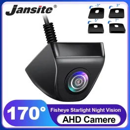 Ships from: china, color name: gray - jansite ahd 1080p rear view camera 170?&deg; fisheye lens reverse camera night vision cvbs ip68 waterproof universal parking camera