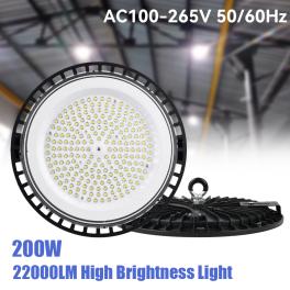 Color: white, ships from: china, wattage: 300w - 200w led industrial lighting hight brightness garage light ac100-265v led 22000lm ufo warehouse lamp for factory and shop