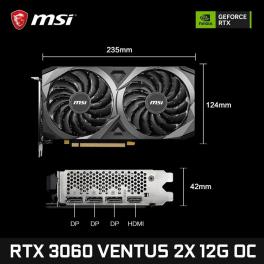 To msi geforce rtx 3060 ventus 2x 12g oc gaming graphics card 12gb gddr6 192-bit hdmi dp pci-e 4.0 8pin desktop full new video