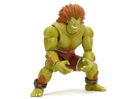 Blanka 7.5" moveable figure with accessories and alternate head and hands "ultra street fighter ii: the final challengers" (2017) video game model by jada