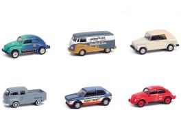 "club vee-dub" series 20 set of 6 pieces 1/64 diecast model cars by greenlight