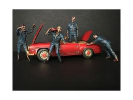 Zombie mechanics 4 piece figurine set "got zombies??" for 1/18 scale models by american diorama