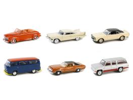 "vintage ad cars" set of 6 pieces series 10 1/64 diecast model cars by greenlight