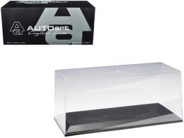 Collectible display show case for 1/18-1/24 scale model cars with black plastic base by autoart