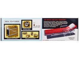 Skill 2 model kit 1959 cadillac ambulance with gurney accessory 1/25 scale model by amt