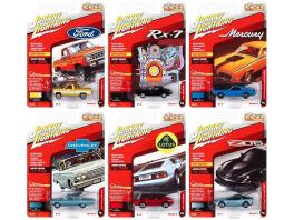 "classic gold collection" 2021 set a of 6 cars release 4 1/64 diecast model cars by johnny lightning
