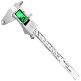 Digital caliper, 0-6inch vernier caliper with lcd screen, high accuracy metal shell electronic micrometer caliper