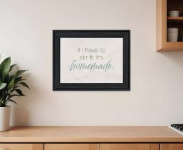 It's homemade black framed print wall art