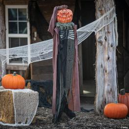6ft standing animated pumpkin man