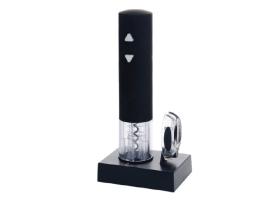Electric wine opener with foil cutter led light