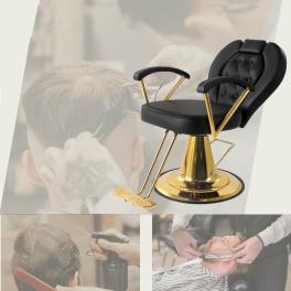 Comfortable golden massage hair salon chair