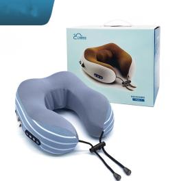 Color: buleupgrade - massage u-shaped pillow multi-function shoulder and cervical vertebra electric outdoor portable car health care