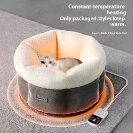 Warm closed winter heating pet cat intelligent electric heating kennel