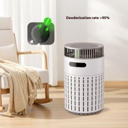 Pet formaldehyde removal three-dimensional air duct turbocharger suction floating hair air purifier