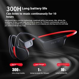 Bluetooth headset for bone conduction memory waterproof call sports headset