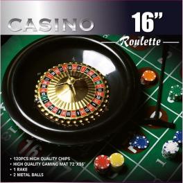 16-inch roulette wheel game set by da vinci