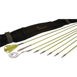 Labor saving devices 81-600 creep-zit compact threaded connector wire running rod kit, 24ft