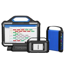 Topdon phoenix max w/scope - 13.3" oe-level scan tool, docking station & 4 ch oscilloscope
