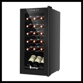 American standard jc-53 ac 115v /60hz 18bottle/1.8cu.ft/52l/ compressor wine cabinet black
