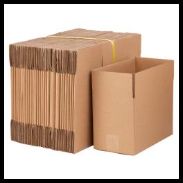 100 corrugated paper boxes 8x6x4"(20.3*15.2*10cm)yellow