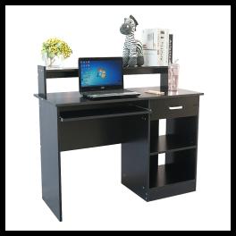 General style modern e1 15mm chipboard computer desk black